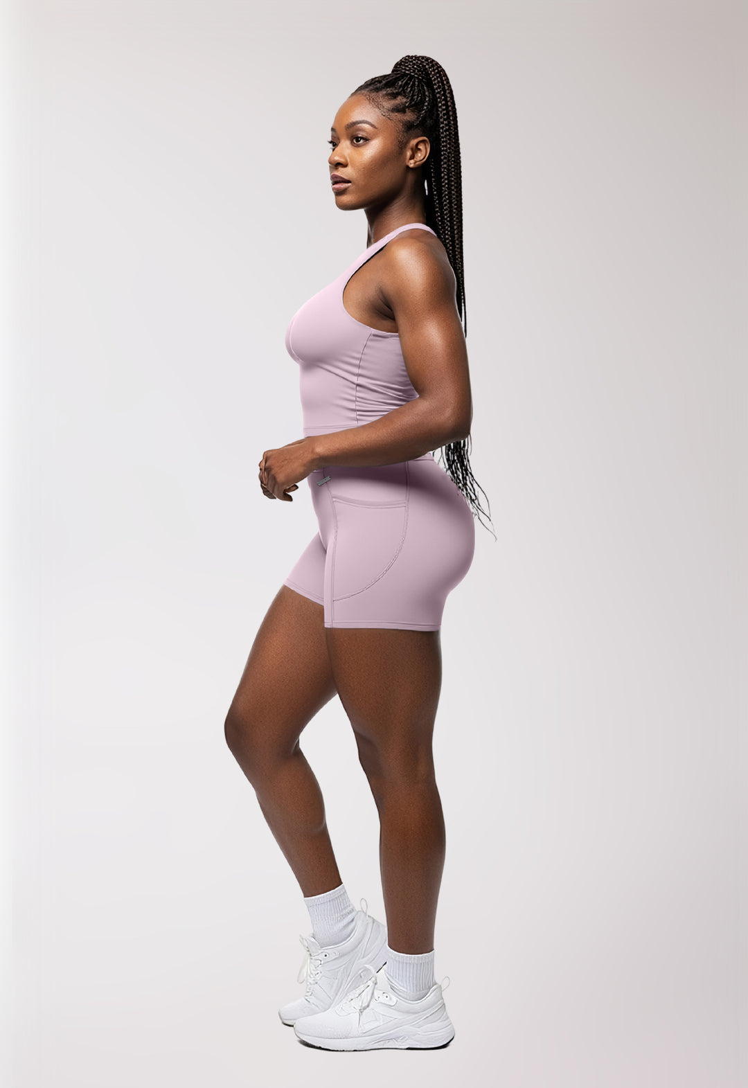 Shorts 'Take Another Look' (NO scrunch)  - Mauve Orchid