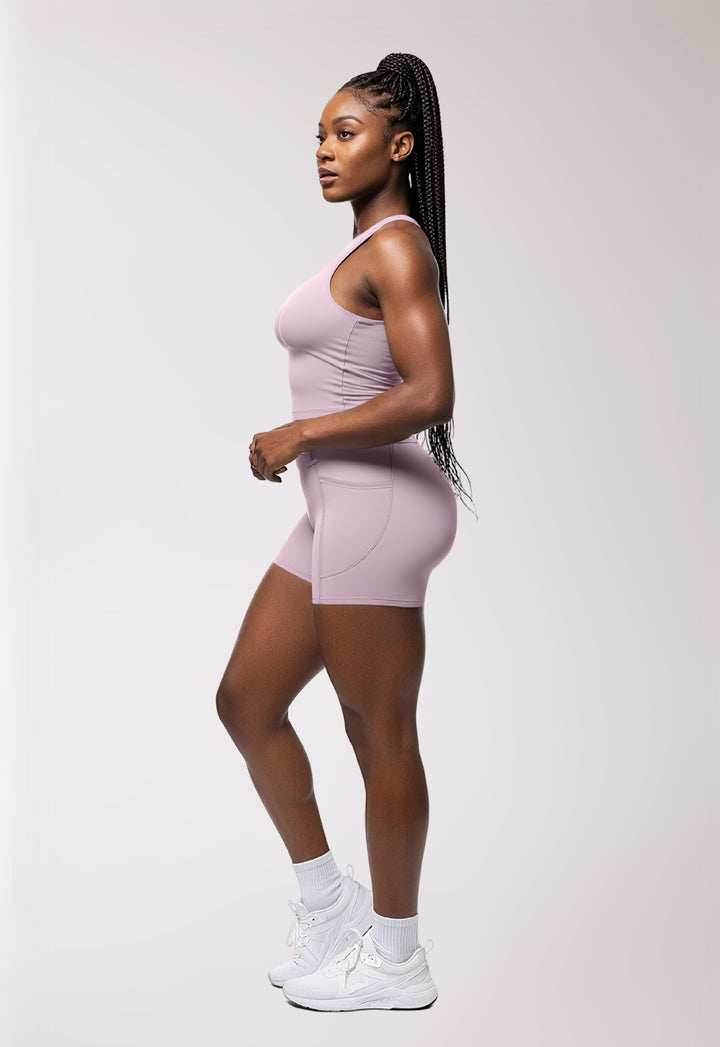 Shorts 'Take Another Look' (NO scrunch)  - Mauve Orchid