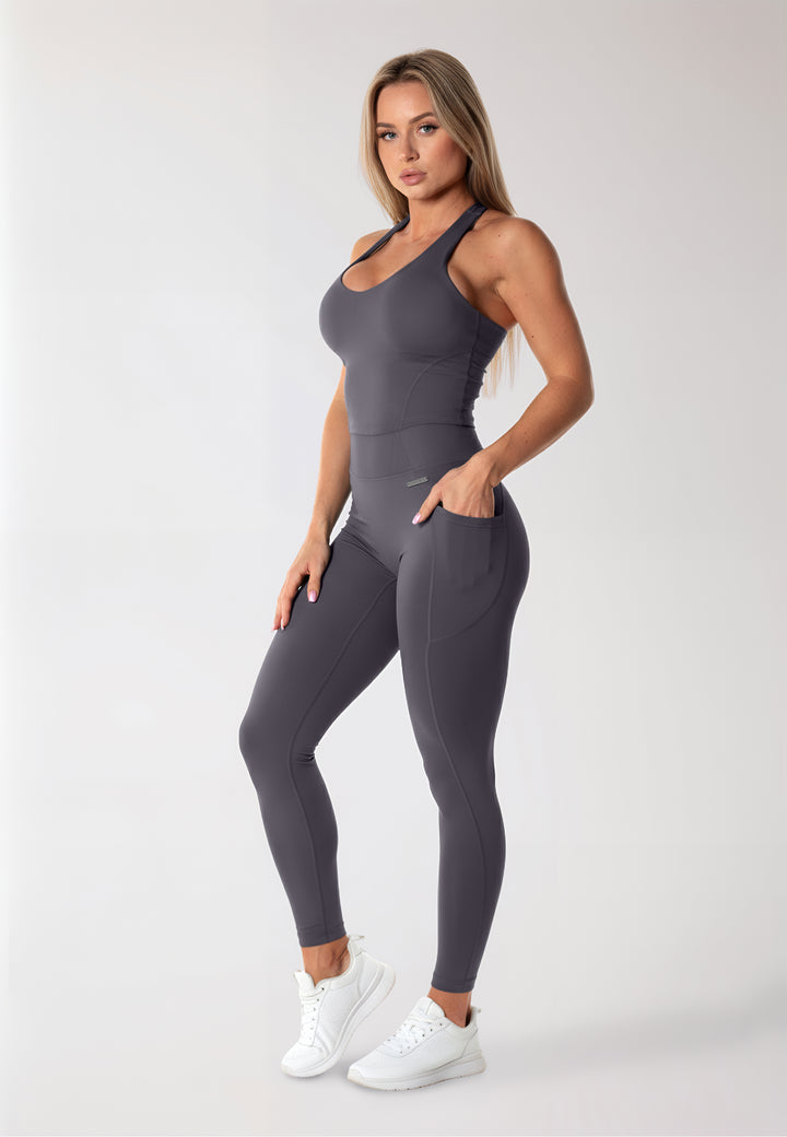 Crossback Tank Top 'Stay Balanced'  - Polar Night