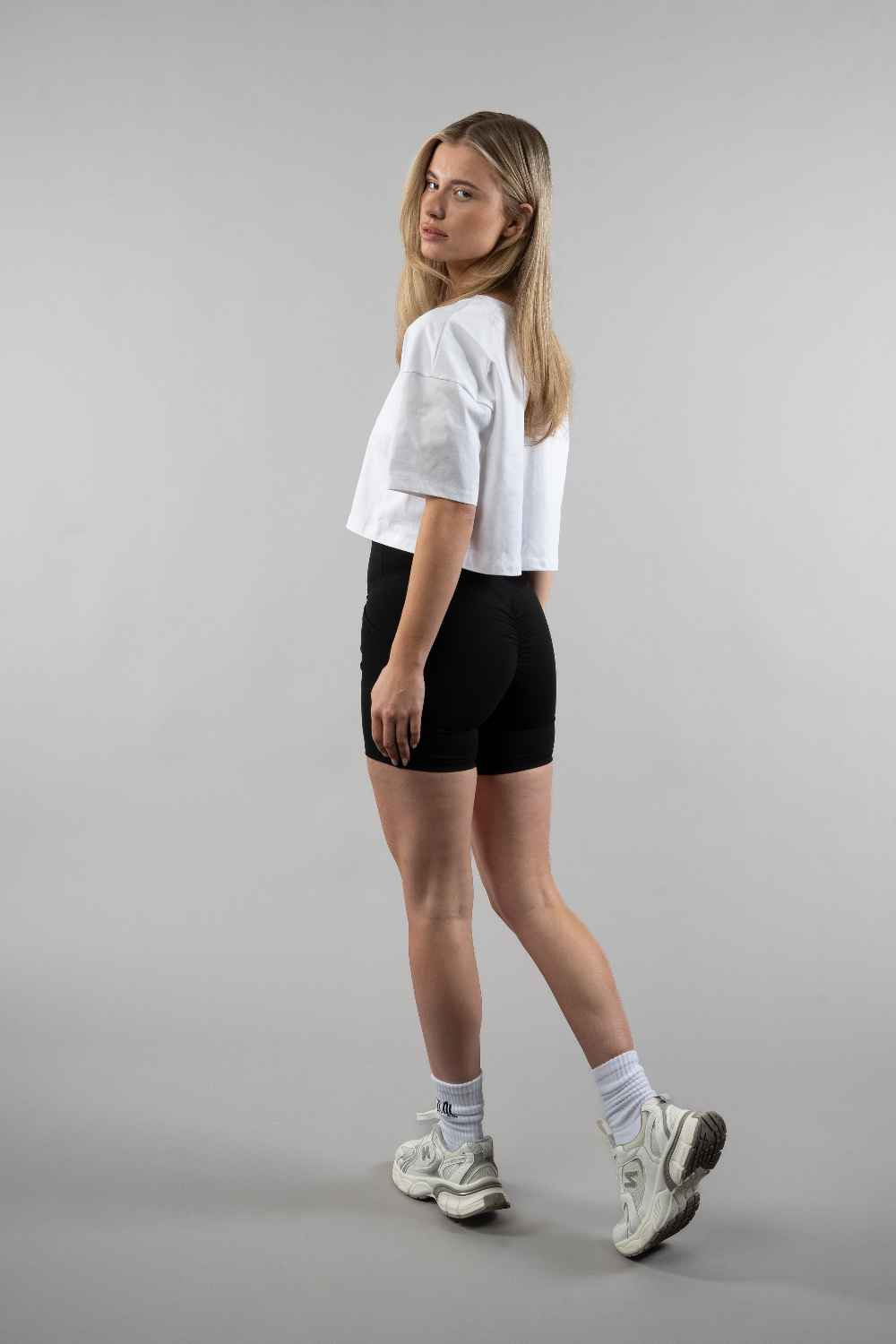 T-shirt crop surdimensionné