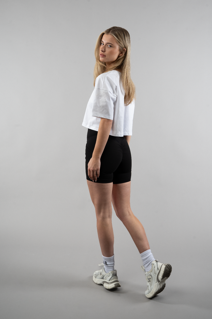 T-shirt crop surdimensionné