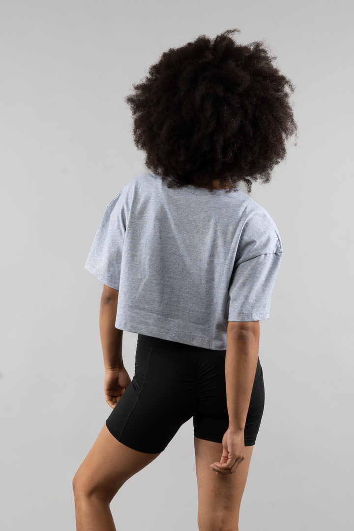 T-shirt crop surdimensionné