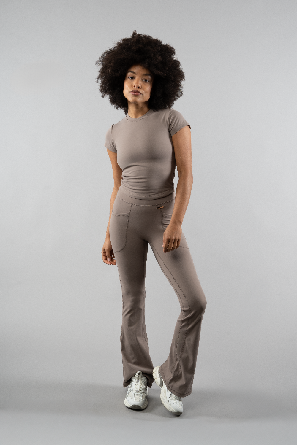 Flared Leggings (no scrunch) (M-L length)-Set The Barre