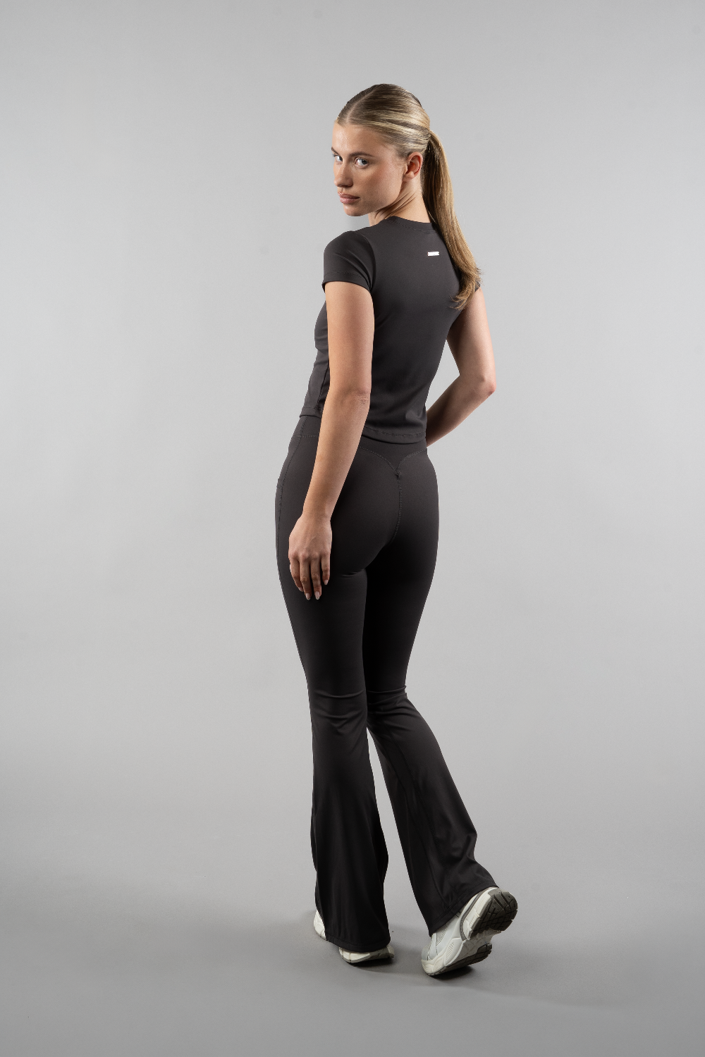 Flared Leggings (no scrunch) (M-L length)-Set The Barre