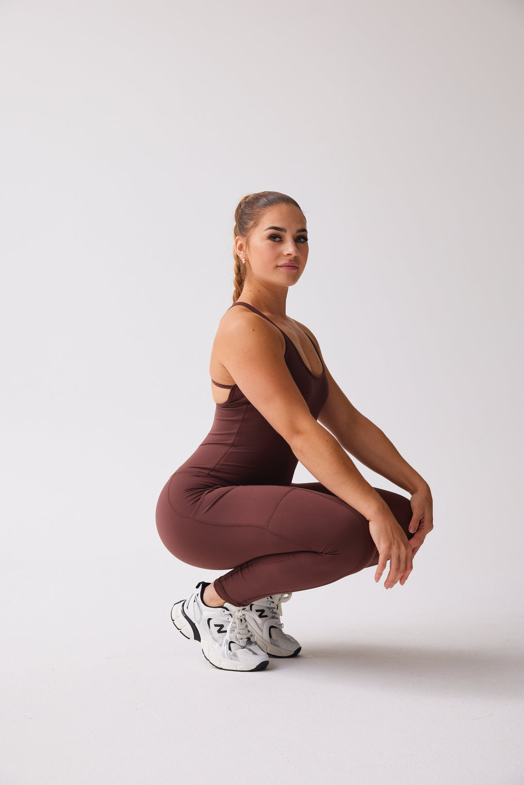 Jumpsuit 'Flex The Fit' - Coffee Bean