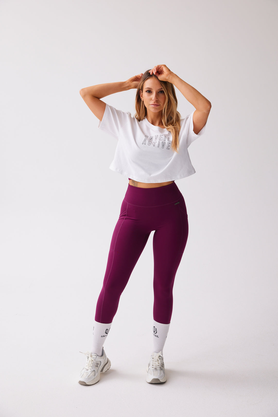 Signature Leggings 'Barbelle Du Jour' - Prune Purple