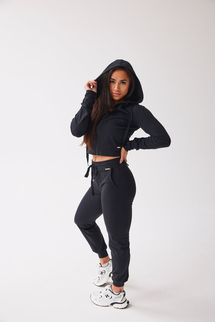 Lightweight Joggers 'Catch Me If You Can' - Midnight Black